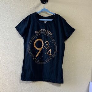 Platform 9 3/4 Kids Black T-Shirt